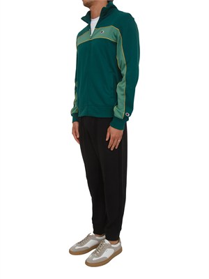 Tuta completa Champion uomo in misto cotone verde e nera in UOMO