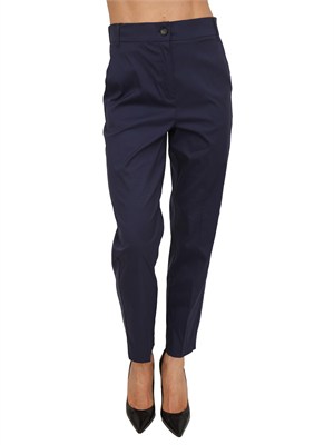 Pantaloni Iblsalvo iBlues in popeline misto cotone blu in DONNA