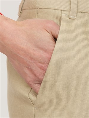 Bermuda Iblcoccole iBlues in misto lino e cotone beige in DONNA