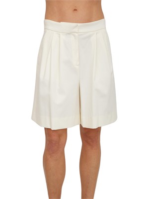 Shorts Ibldolmen iBlues in piquÉ di cotone bianco avorio in DONNA