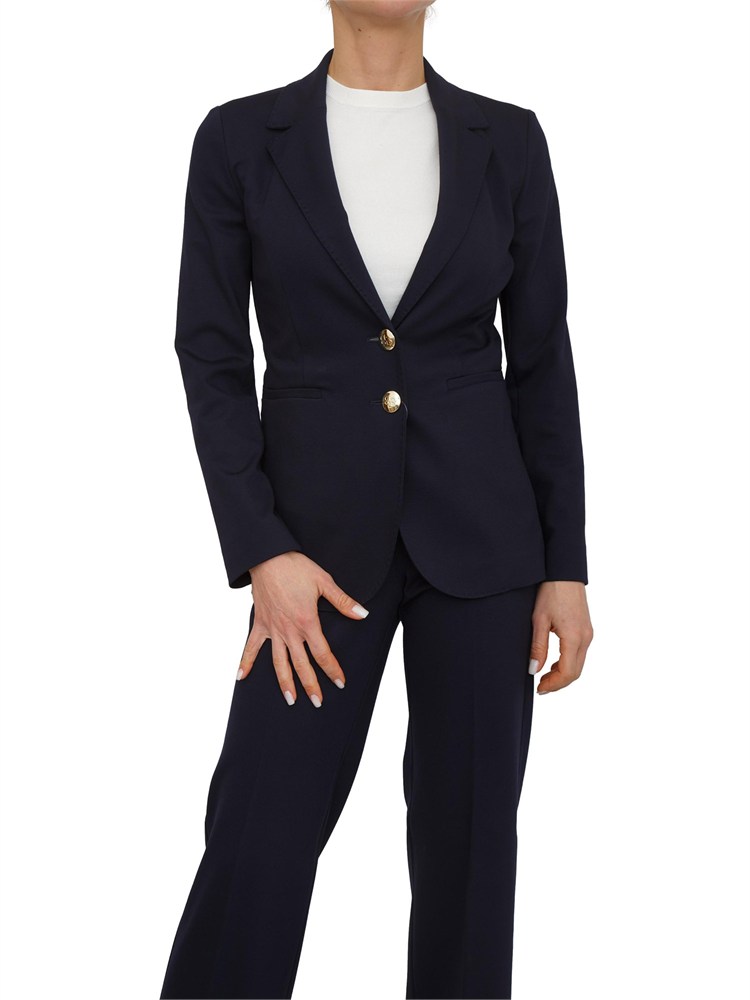 Giacca monopetto Iblurban di iBlues in jersey stretch blu