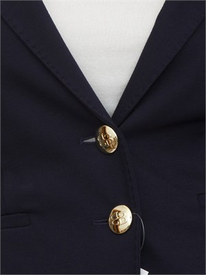 Giacca monopetto Iblurban di iBlues in jersey stretch blu in DONNA