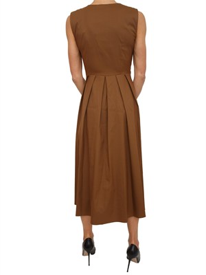 Abito smanicato Iblcasta iBlues in cotone stretch marrone in DONNA