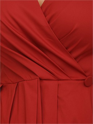 Abito smanicato Iblcasta iBlues in cotone stretch rosso in DONNA