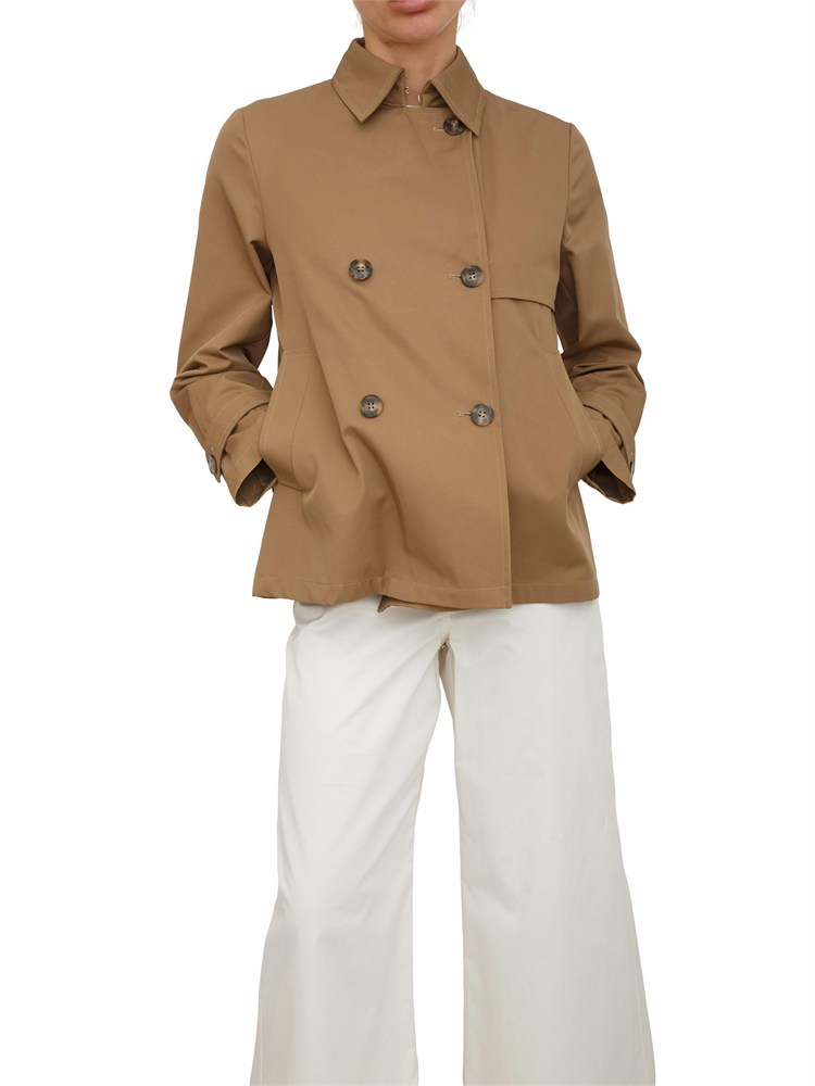 Tremcj impermeabile Emmpelot di Emme Marella in gabardina cammello