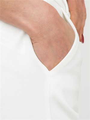 Pantaloni Flare Emme Marella in jersey bianco in DONNA