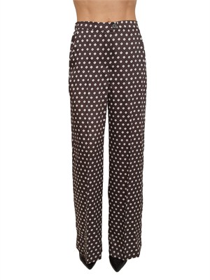 Pantalone Emmbaobab Emme Marella in twill stampato kaki in DONNA