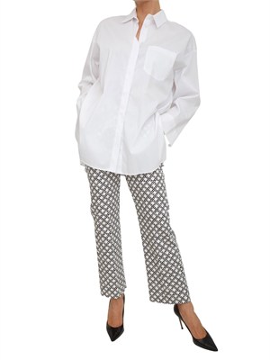 Camicia over Emmpappa di Emme Marella in misto cotone bianco in DONNA