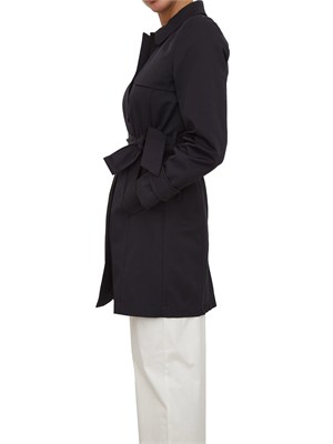 Trench Emmopera di Emme Marella in gabardina antigoccia blu in DONNA