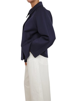 Giubbino Emmfontana di Emme Marella in morbido tessuto blu in DONNA