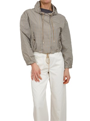 Giubbino Emmzamia di Emme Marella in taffetà beige in DONNA