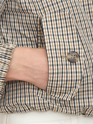 Giubbino Emmzamia di Emme Marella in taffetà beige in DONNA