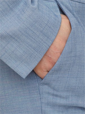 Pantalone Emmtrofeo Emme Marella in viscosa stretch lamÈ blu denim in DONNA