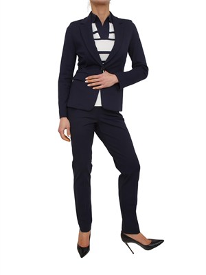 Pantaloni chino Emmchinos Emme Marella in viscosa blu in DONNA