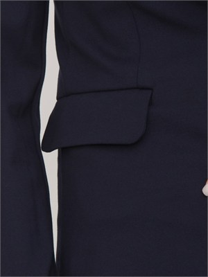 Giacca monopetto Emmgamma Emme Marella in jersey stretch blu in DONNA