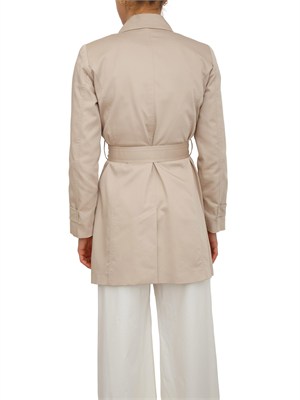 Trench Emmfinale di Emme Marella in raso di viscosa beige in DONNA
