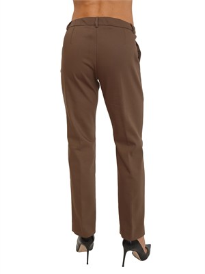 Pantalone Emmgatti di Emme Marella in cotone stretch verde in DONNA