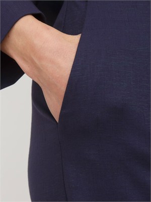 Pantalone Emmfetta Emme Marella in fluida viscosa lamÈ blu in DONNA