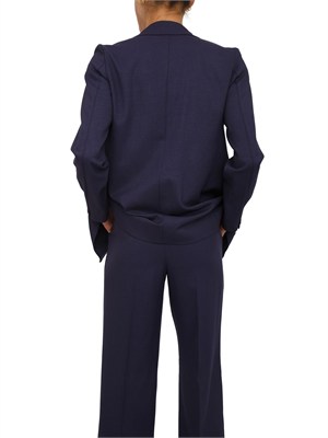 Giacca monopetto Emmcentro Emme Marella in viscosa lamÈ blu in DONNA