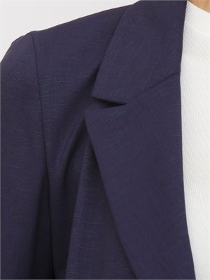 Giacca monopetto Emmcentro Emme Marella in viscosa lamÈ blu in DONNA