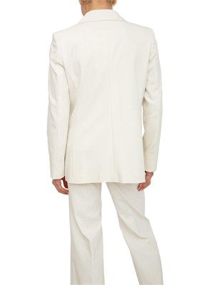 Giacca doppiopetto Emmrum1 Emme Marella in misto cotone bianco in DONNA