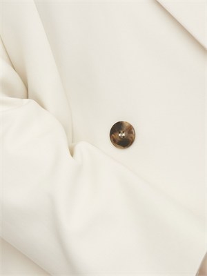 Giacca doppiopetto Emmrum1 Emme Marella in misto cotone bianco in DONNA