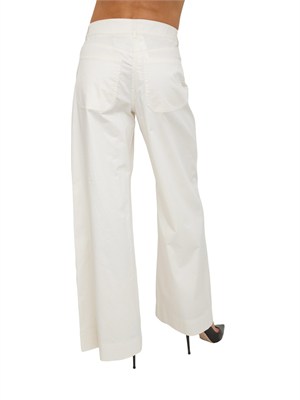 Pantalone wide leg Emmvacillo di Emme Marella in cotone bianco in DONNA