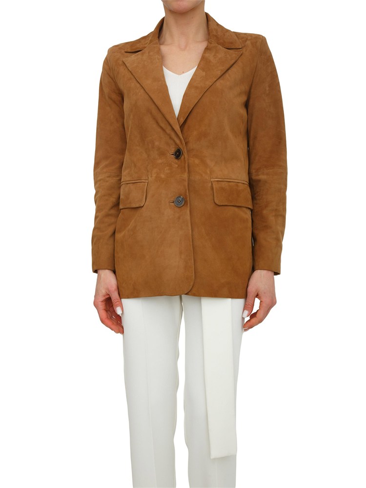 Giacca MLSFULMINE Marella in camoscio cuoio