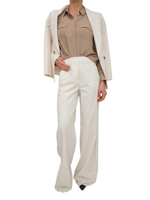 Pantalone stretch MLLSEQUOIA Marella in tela bistretch avorio in DONNA