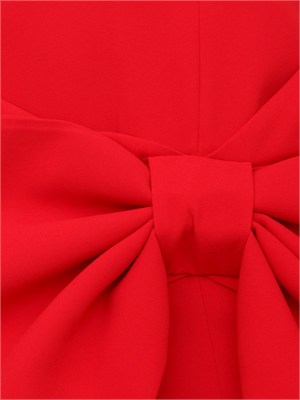 Abito bustier MLTEDITORE Marella in crêpe envers satin rosso in DONNA