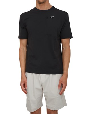 T-shirt Authion K-Way uomo in jersey quick dry nero in UOMO