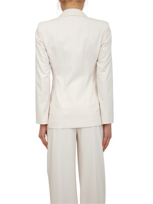 Blazer doppiopetto MLLTROPICO Marella in tela bistretch avorio in DONNA