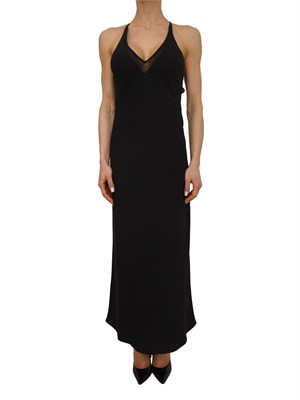 Abito lungo MLTRIBALDO Marella in crêpe nero in DONNA