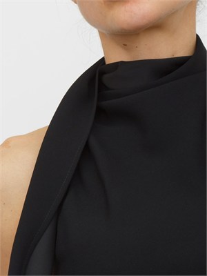 Abito MLTLACRIMA di Marella in envers satin nero in DONNA