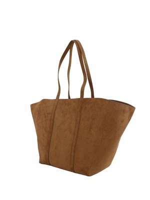 Shopper Emme Marella in jersey vellutato marrone in DONNA