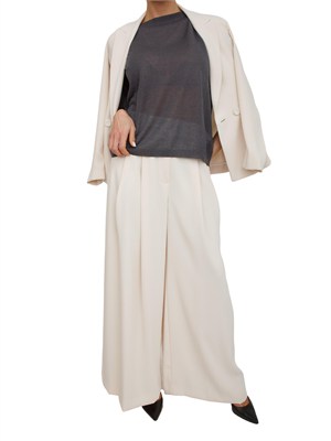 Maglia Emmangizia di Emme Marella in lurex grigia in DONNA