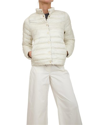 Giubbino reversibile Emmpatio di Emme Marella in fantasia e in tinta unita bianco in DONNA