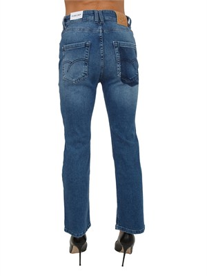Jeans MLSFCROP Marella in denim stretch blu medio in DONNA