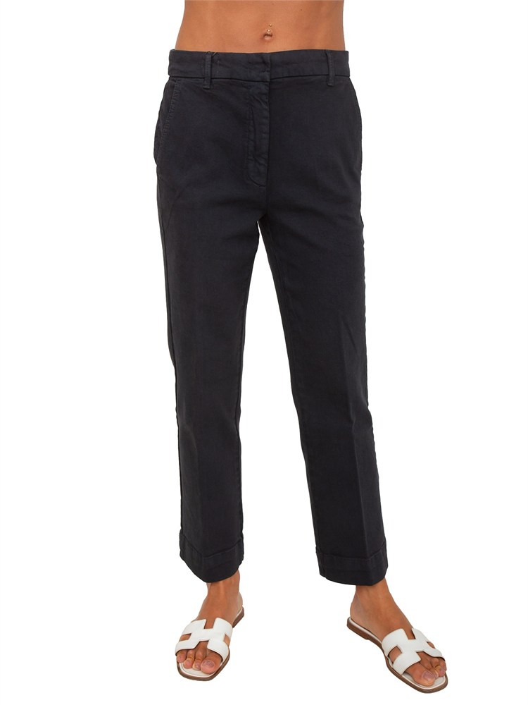 Pantaloni Mlsmaesta in bull di cotone blu