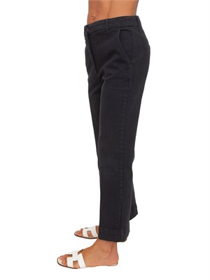 Pantaloni Mlsmaesta in bull di cotone blu in DONNA