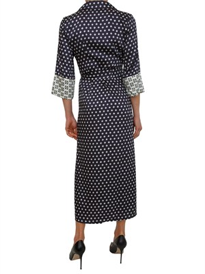 Abito chemisier EMMFOLGORE Emme Marella in twill stampato blu in DONNA