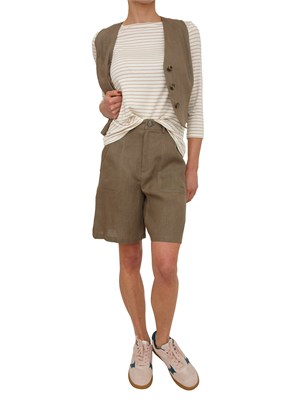 T-shirt Cosetta Emme Marella in viscosa beige a righe in DONNA
