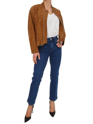 Jeans Slimflare Emme Marella in cotone stretch blu medio in DONNA