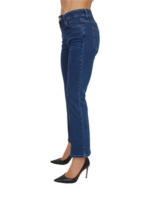 Jeans Slimflare Emme Marella in cotone stretch blu medio in DONNA