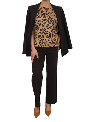 Blusa Rane Emme Marella in twill di viscosa animalier in DONNA