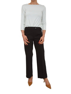 T-shirt Cosetta Emme Marella in viscosa celeste a righe in DONNA