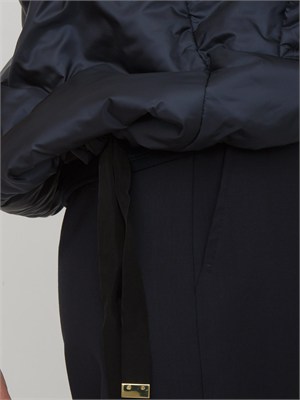 Gilet Greengo Max Mara The Cube in tela antigoccia blu in DONNA