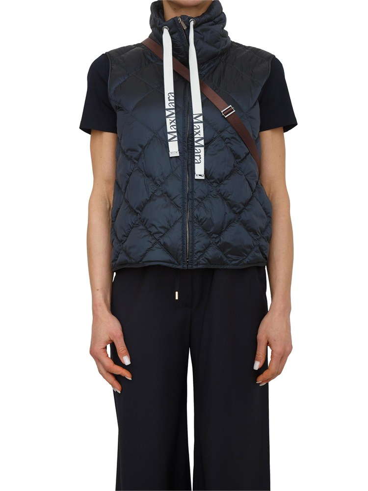 Gilet imbottito Tregic Max Mara The Cube in tela di nylon blu