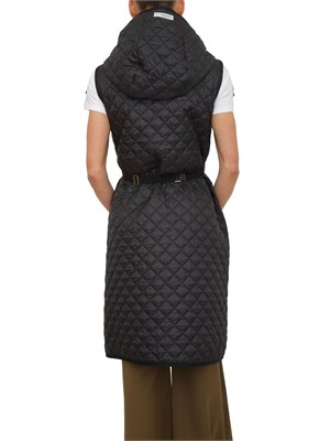 Gilet imbottito MTCCAMILLE Max Mara Cube in tela antigoccia nero in DONNA