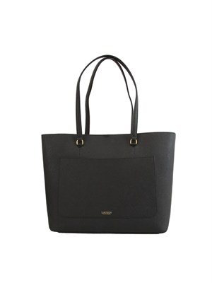 Borsa Karly media Ralph Lauren in pelle nera in DONNA